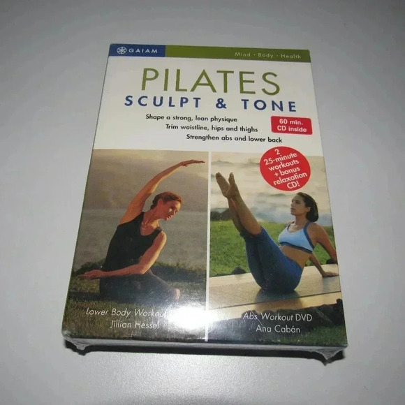 GAIAM Other - PILATES Sculpt & Tone ~ABS Workout/Lower Body Workout (2 DVD Set with CD)~SEALED